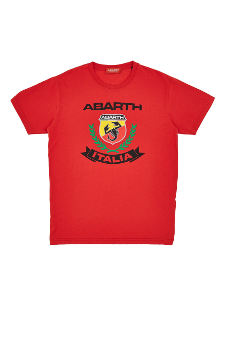 ABARTH AH24FW499 T-SHIRT rosso per uomo