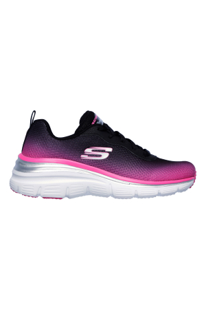SKECHERS FASHION FIT-BUILD UP SNEAKERS nero per donna